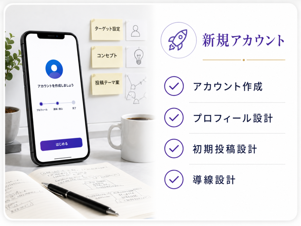 新規アカウント